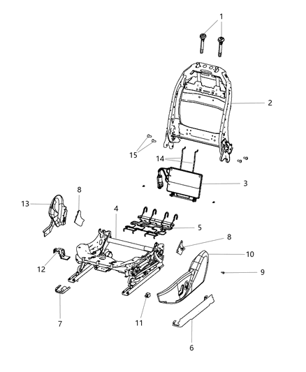 2012 Dodge Dart Shield-Driver OUTBOARD Diagram for 5LJ28DX9AA