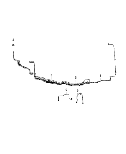 2020 Chrysler Voyager Fuel Lines/Tubes And Related Parts Diagram 1