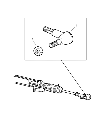 2001 Chrysler Town & Country Tie Rod Ends Diagram