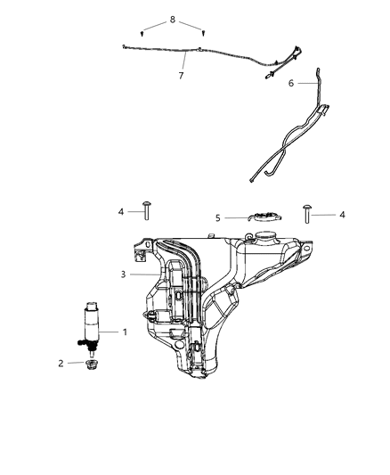 2011 Chrysler 200 Front Washer System Diagram