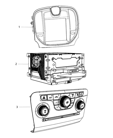 2014 Chrysler 300 Radios & Center Stack Diagram