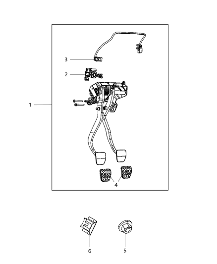 2010 Dodge Challenger Clutch Pedal Diagram