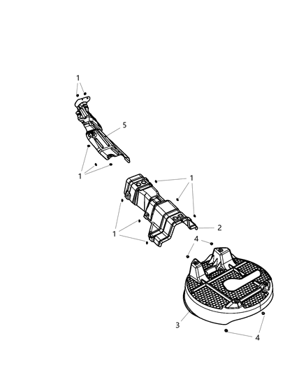 2019 Dodge Journey Exhaust Heat Shield Diagram