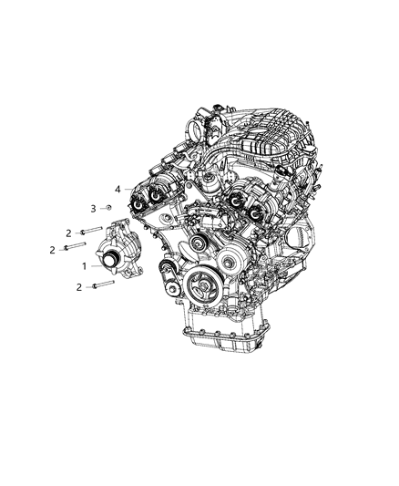 2019 Jeep Grand Cherokee Parts, Generator/Alternator & Related Diagram 1