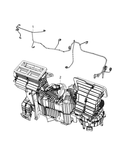 2020 Ram 2500 Wiring - A/C & Heater Diagram