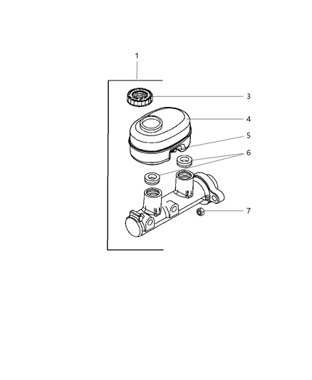 2007 Dodge Ram 3500 Cab Chassis Brake Master Cylinder Diagram