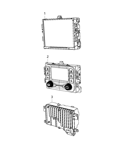 2020 Ram 2500 Radio-Multi Media Diagram for 68428585AC