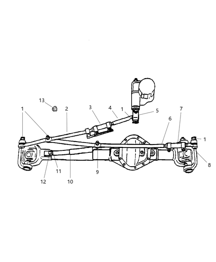 2007 Dodge Ram 3500 Linkage, Steering Diagram