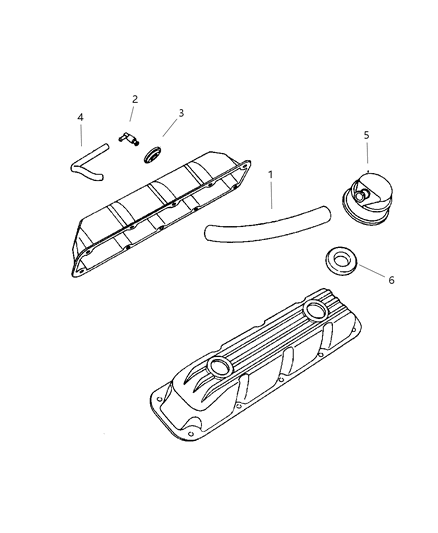 1999 Dodge Durango Crankcase Ventilation Diagram 3