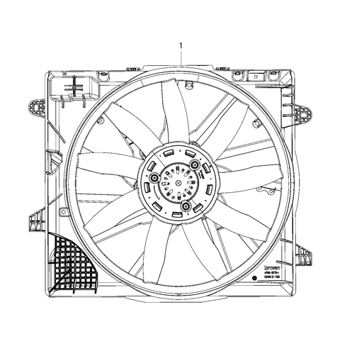 2020 Jeep Gladiator Radiator Cooling Diagram for 68282799AE