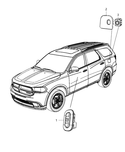 2012 Dodge Durango Switches Body Diagram