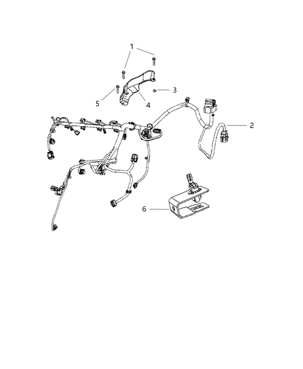 2011 Dodge Journey Wiring-Engine Diagram for 68018225AE