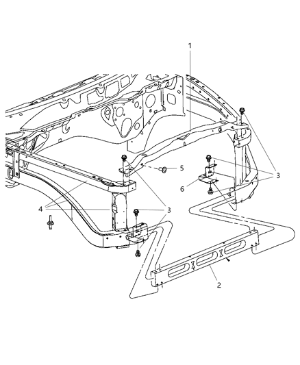 2008 Dodge Ram 3500 Radiator Support Diagram