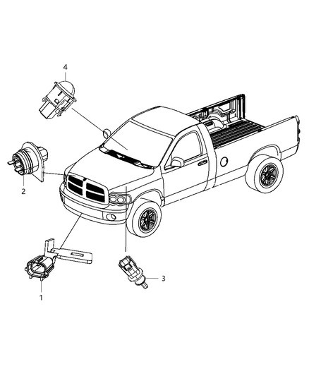 2011 Ram 3500 Sensors Body Diagram