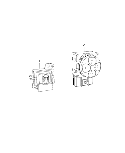 2014 Dodge Viper Switches - Seats Diagram