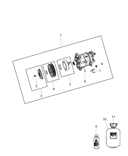 2020 Dodge Challenger A/C Compressor Diagram 2