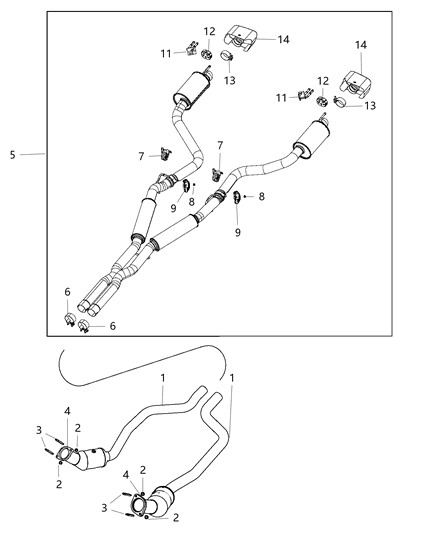 2016 Dodge Challenger ACTUATOR-Exhaust Valve Diagram for 68239269AE