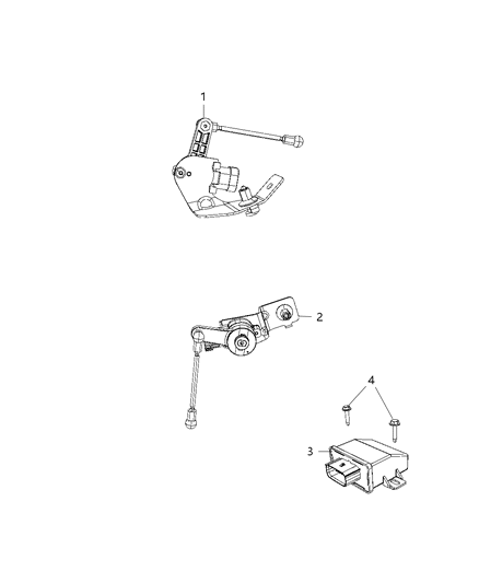 2019 Jeep Wrangler Ride Height Diagram for 68295931AB