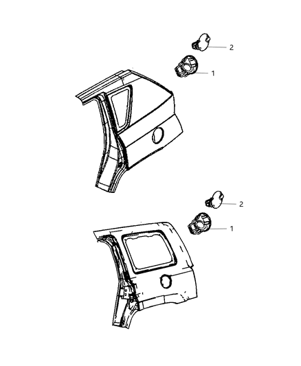 2011 Jeep Patriot Fuel Filler Door Diagram