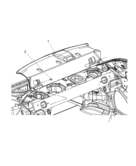 2010 Dodge Challenger Rear Shelf Panel Diagram