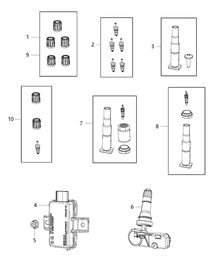 2014 Jeep Grand Cherokee Tire Monitoring System Diagram