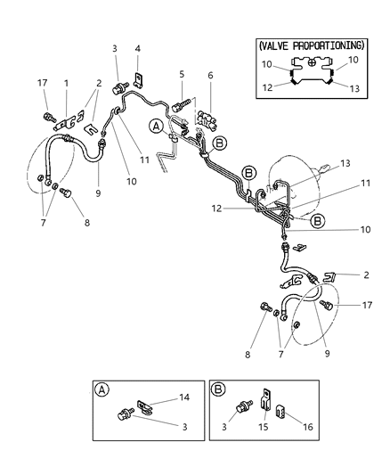 2000 Chrysler Sebring Coupe Front Brake Lines Diagram 2