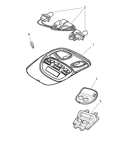 2003 Dodge Durango Overhead Console Diagram