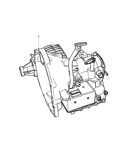 2007 Chrysler PT Cruiser 41TE Tran-With Torque Converter Diagram for 68100440AA