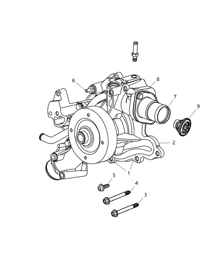 2007 Dodge Ram 1500 Water Pump Diagram 2