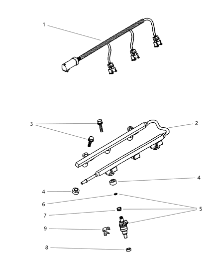 1998 Chrysler Sebring Convertible Fuel Rail Diagram 2