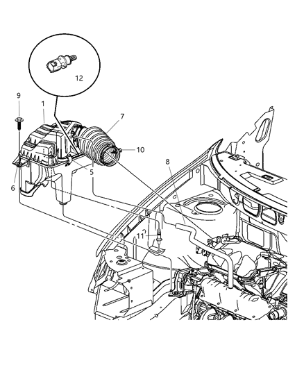 2003 Chrysler Voyager Air Cleaner Diagram 2