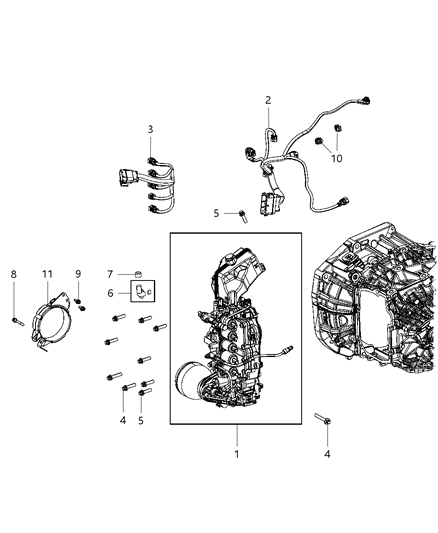 2012 Dodge Dart Clip Diagram for 68191954AA