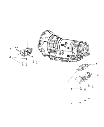 2017 Ram 1500 Transmission Support Diagram 5