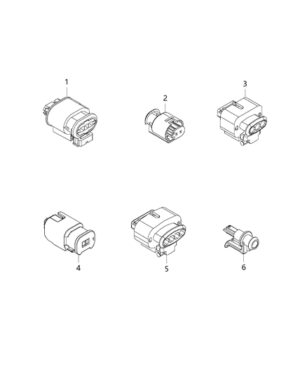 2015 Jeep Renegade Connector-Electrical Diagram for 68119748AA