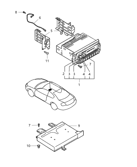 2005 Chrysler Sebring Radios Diagram