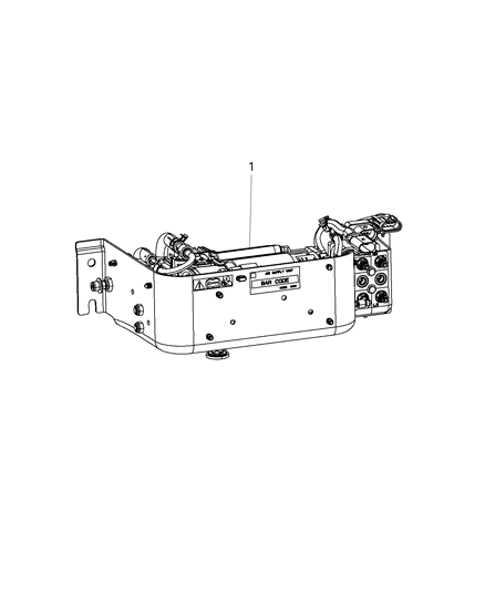 2019 Ram 2500 Compressor Assembly - Air Suspension Diagram