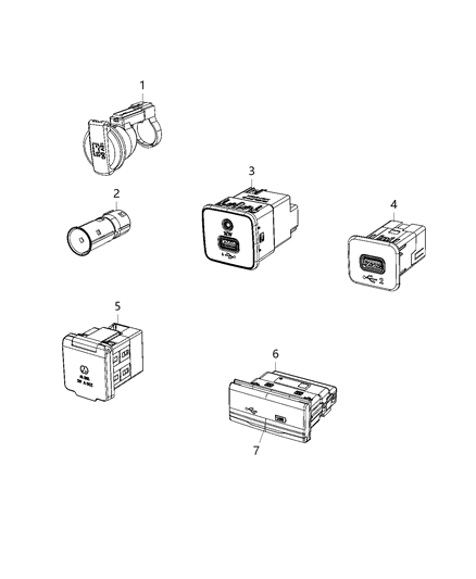 2021 Jeep Cherokee Power Inverter Outlet Diagram