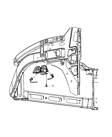 2017 Ram 3500 Horn Diagram for 68306481AA