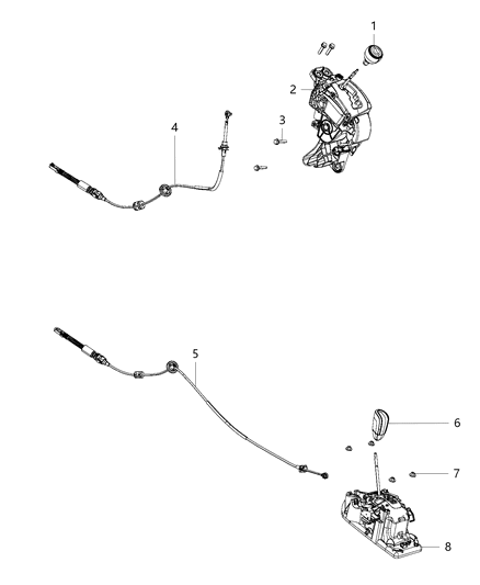 2013 Chrysler Town & Country Gearshift Controls Diagram