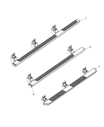 2015 Ram 2500 Step, Body Side Diagram