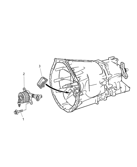 2004 Chrysler Crossfire Bearing-Hydraulic Clutch Diagram for 5101092AA