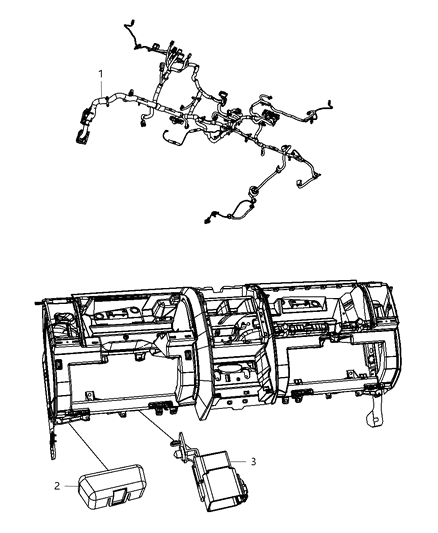 2012 Jeep Liberty Wiring-Instrument Panel Diagram for 68092060AA