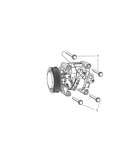 2013 Dodge Avenger A/C Compressor Mounting Diagram 2