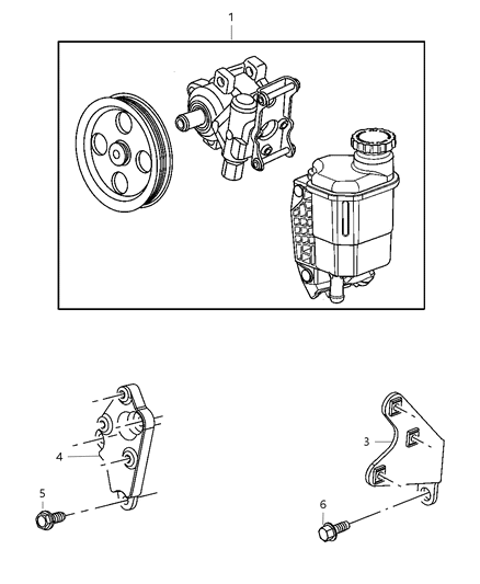 2008 Dodge Ram 2500 Power Steering Pump Diagram