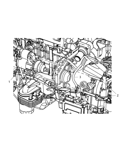 2011 Dodge Journey Starter & Related Parts Diagram 2