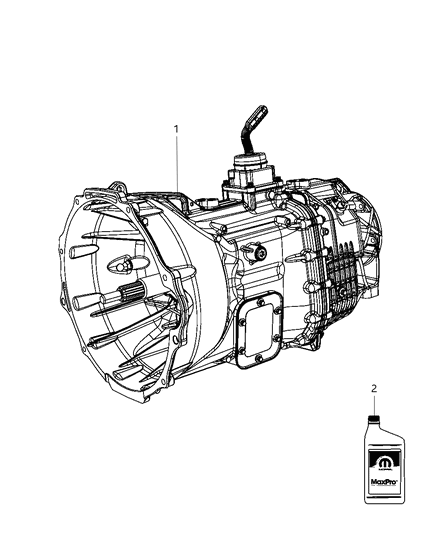 2009 Dodge Ram 2500 Transmission / Transaxle Assembly Diagram