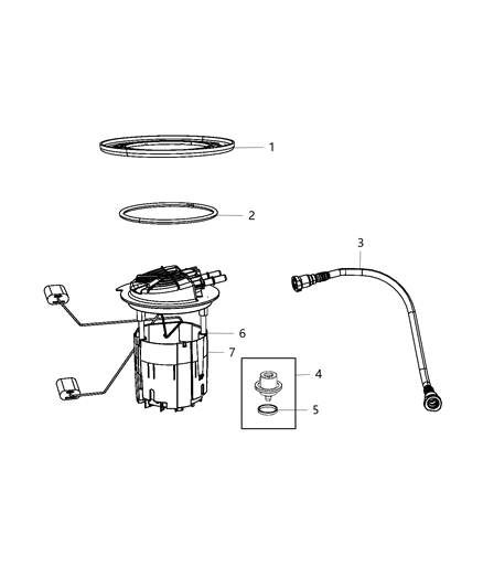 2011 Dodge Journey Tube-Fuel Supply Diagram for 4766088AA