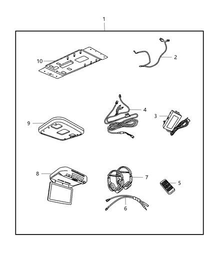 2010 Dodge Grand Caravan Bracket Diagram for 68037922AA