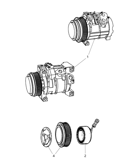 2008 Dodge Grand Caravan A/C Compressor Diagram