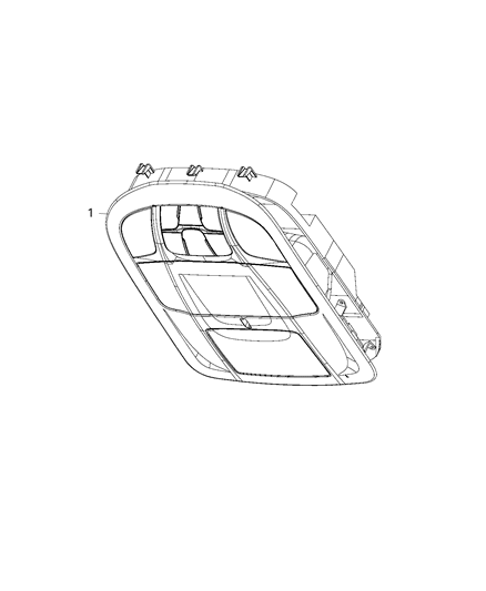 2020 Chrysler Pacifica Switches - Console Diagram